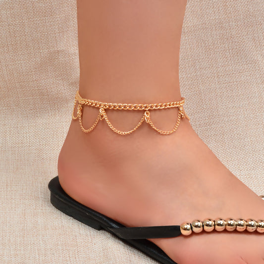 New Style Chain Anklet Trendy Handcrafted Beach Ankel Foot Jewellery Bracelet