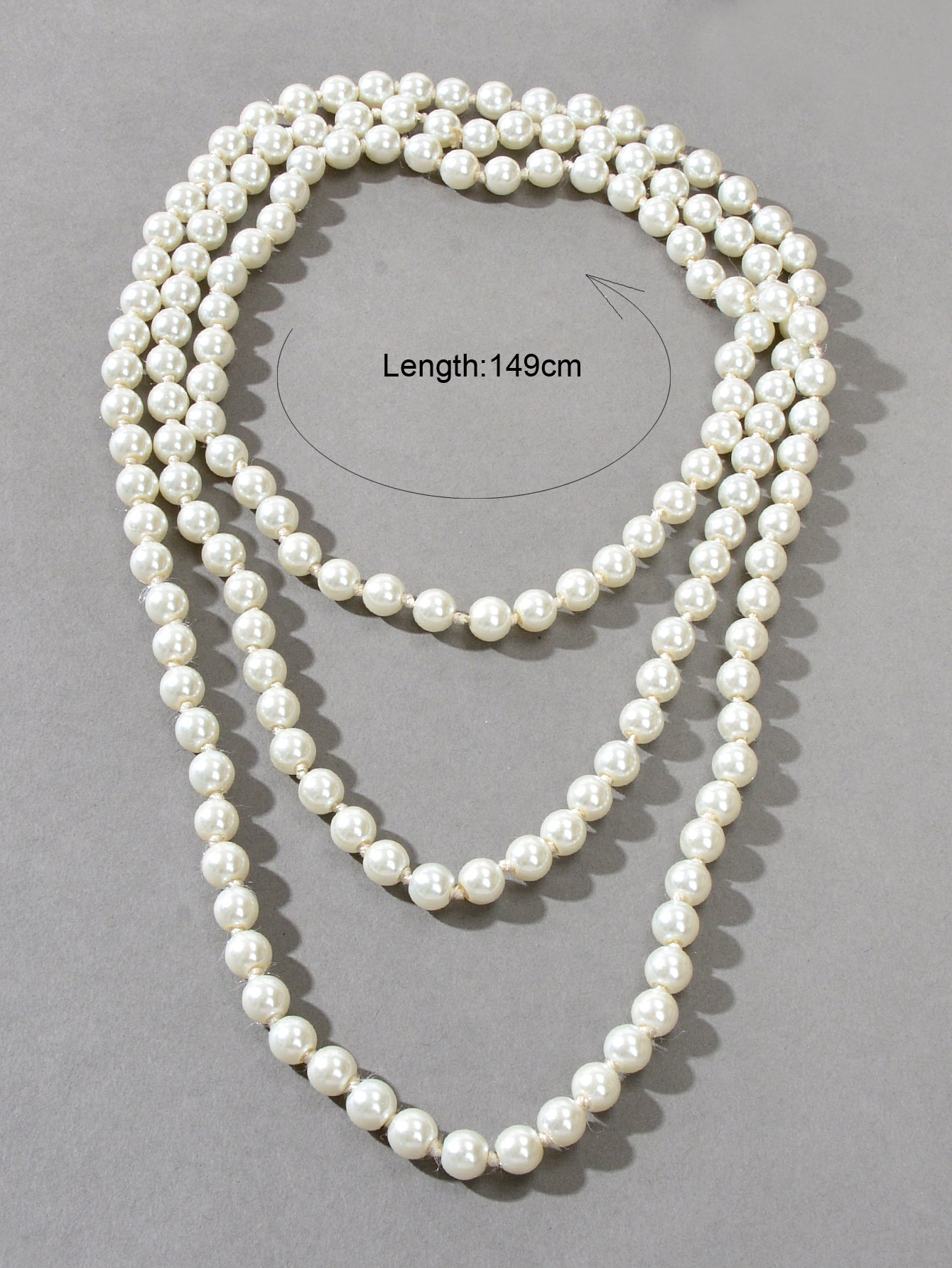 Luxurious Triple Layered White Pearl Statement Necklace Elegant Chunky Necklace