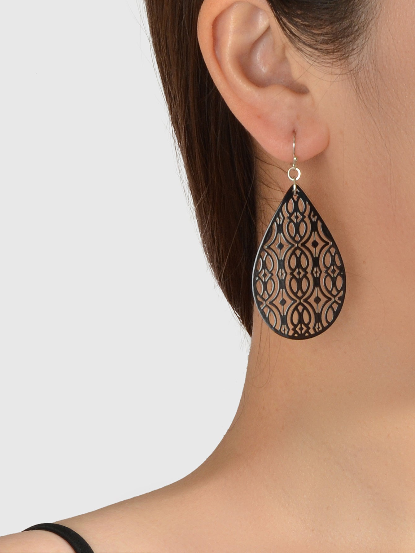 AU Post Oval Hollow Ethnic Water Drop Dangle Earrings Boho Teardrop Jewellery