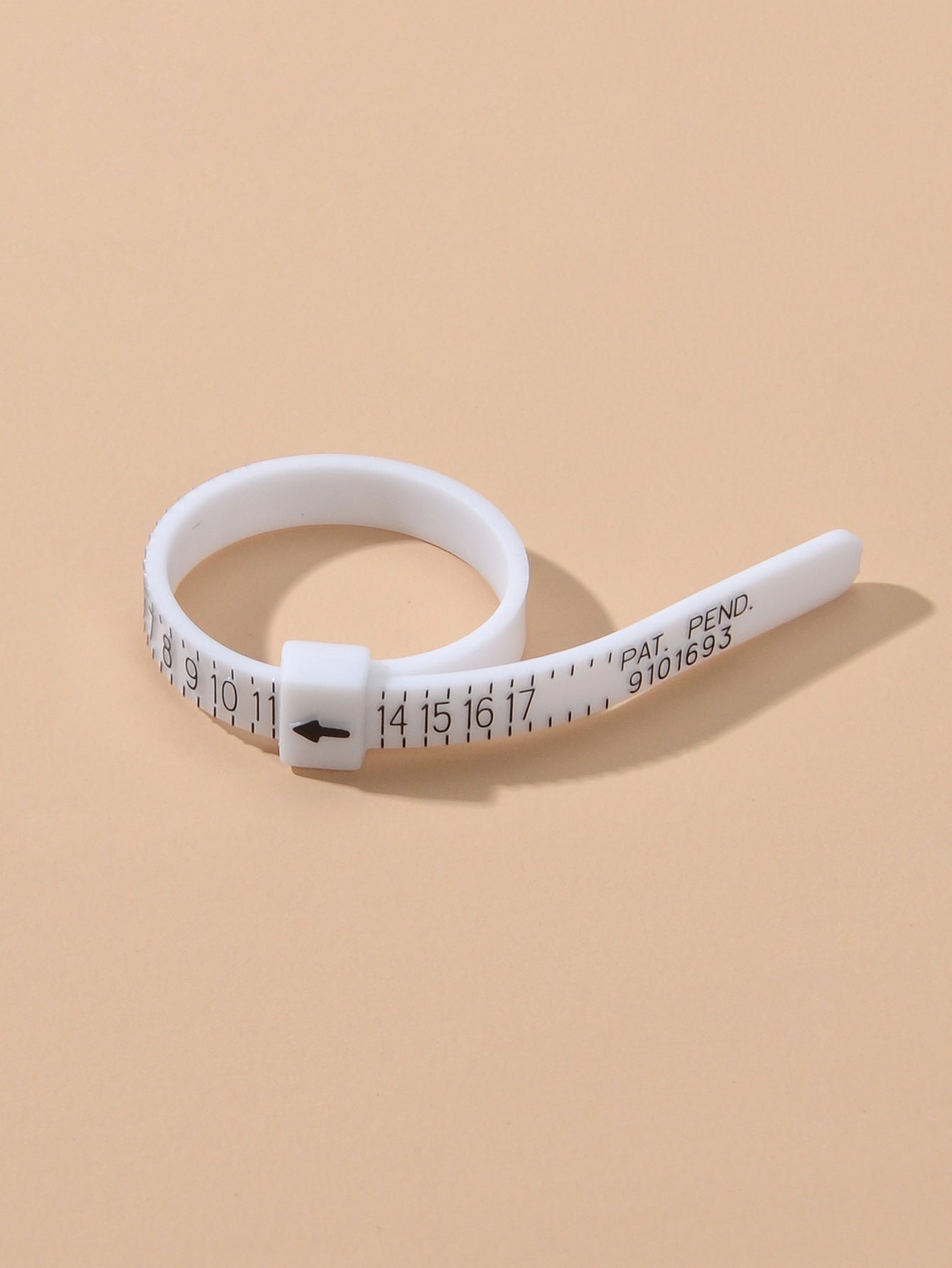 Creative Adjustable Belt Ruler Ring Flexible Band Measuring Tool Resin Jewellery