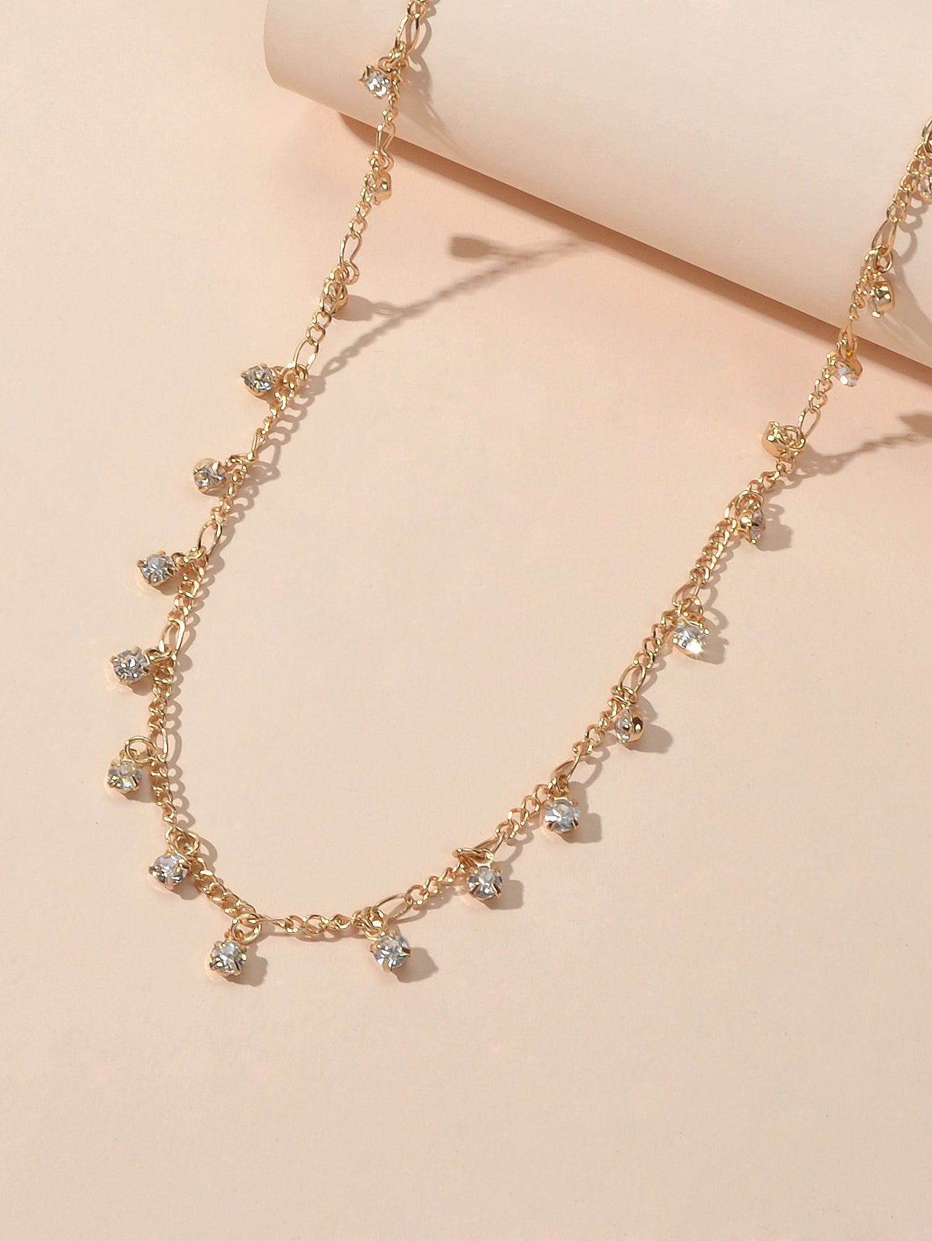 AU Stock Bling Rhinestone Sparkly Choker Shining Drop Crystal Necklace Jewellery