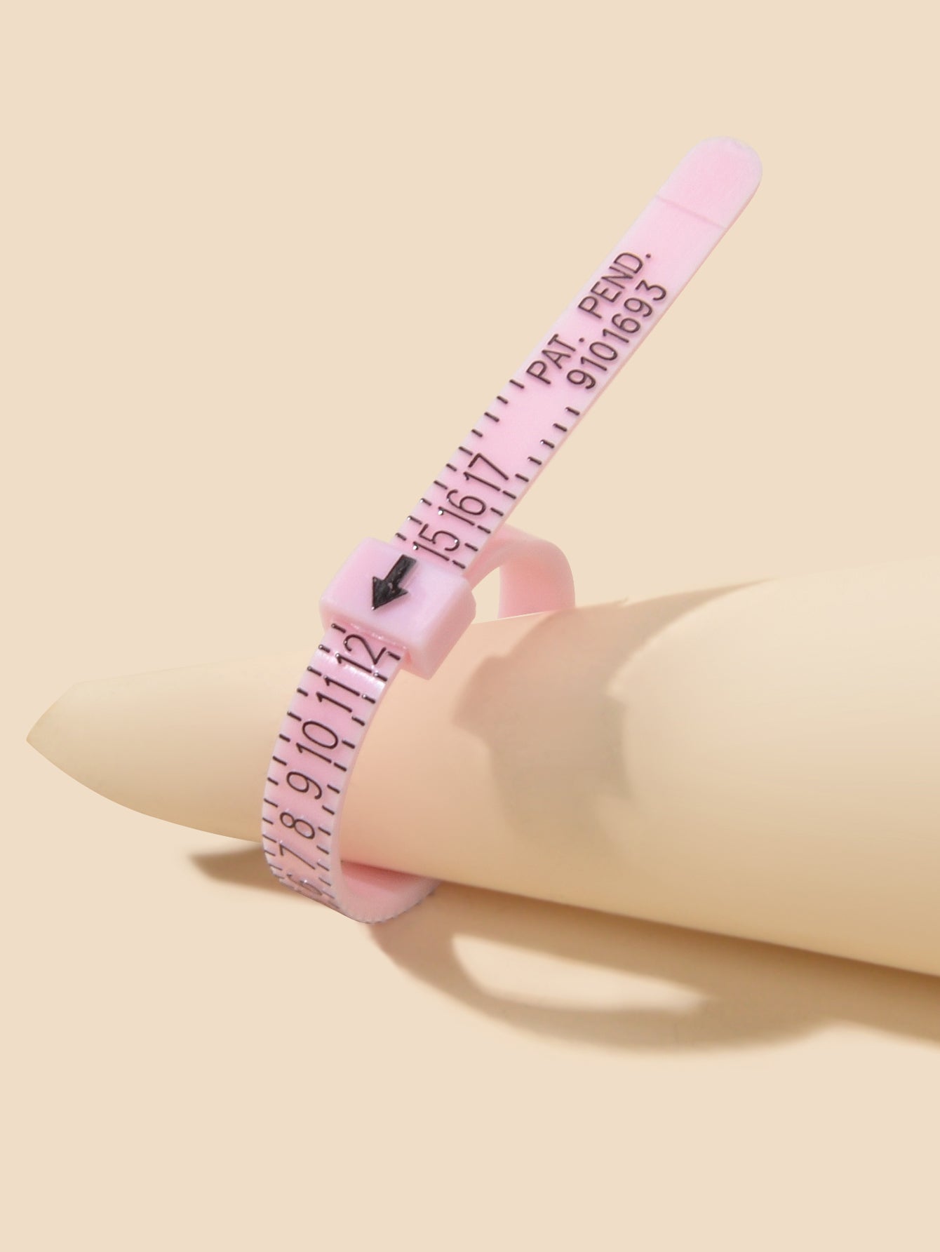 Creative Adjustable Belt Ruler Ring Flexible Band Measuring Tool Resin Jewellery