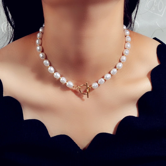 Beautiful Faux Pearl Necklace Women Girl Princess Beads jewellery Accessories