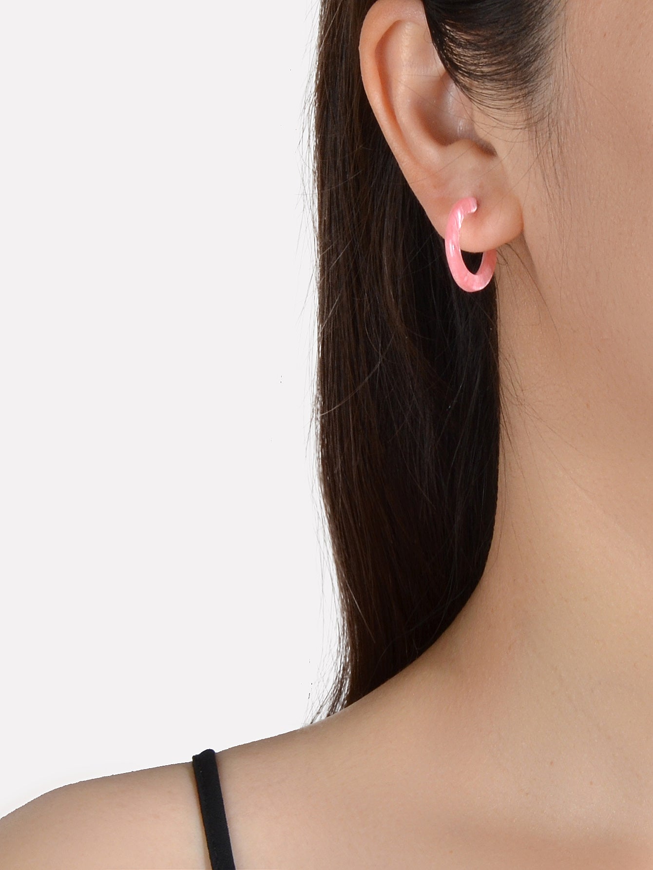 Wholesale Price Circle Acrylic Cute Stud Hoop Earrings Fashion Accessories Gift