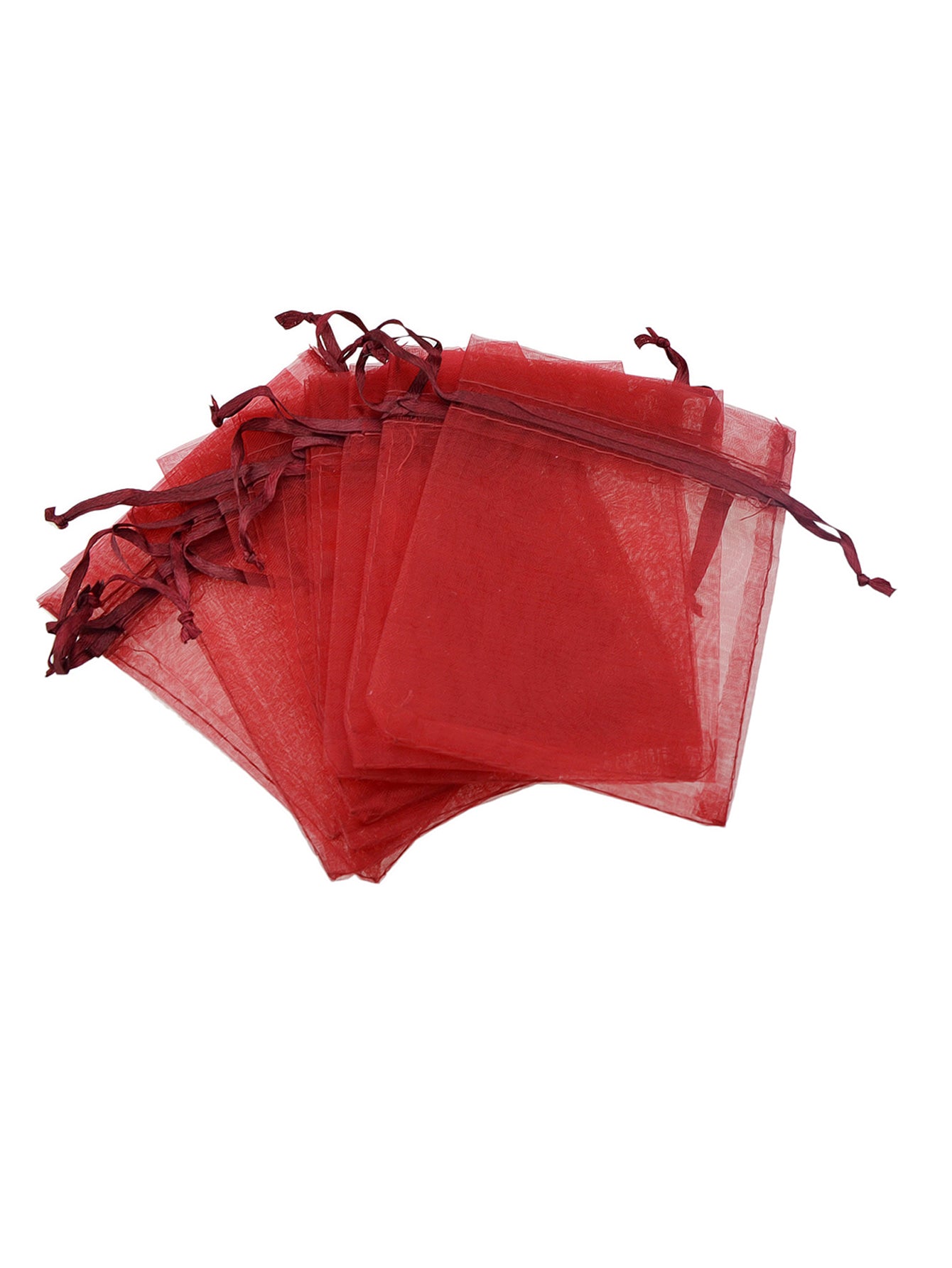 10pcs/set Organza Jewellery Gift Pouch Candy Pouch Drawstring Wedding Favour Bag