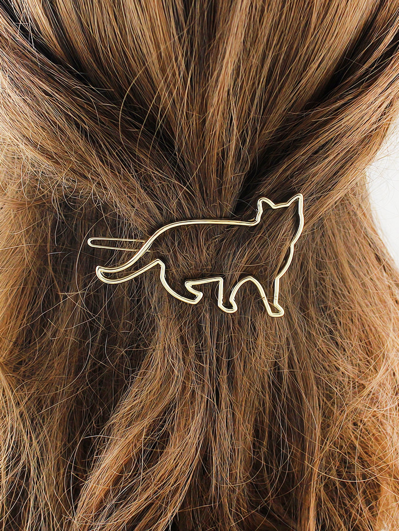 Hair Accessories Minimalist Gold Silver Metal Cat Hairgrips Hair Clips Hairpin