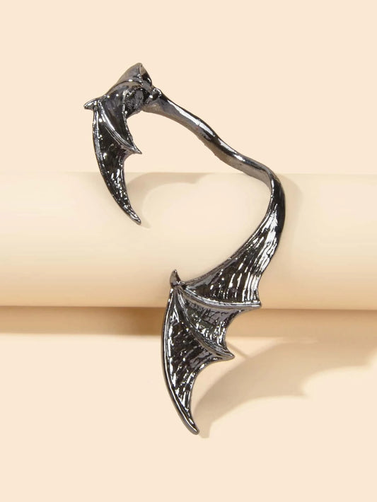 1pc Punk Gothic Vampire Bat Wing Ear Cuff Halloween Cosplay No Piercing Ear Clip