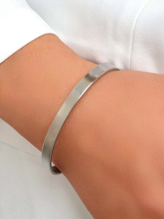 Textured Designer Jewelry Silver Open Cuff Bangle Bracelet Women Girl Collection