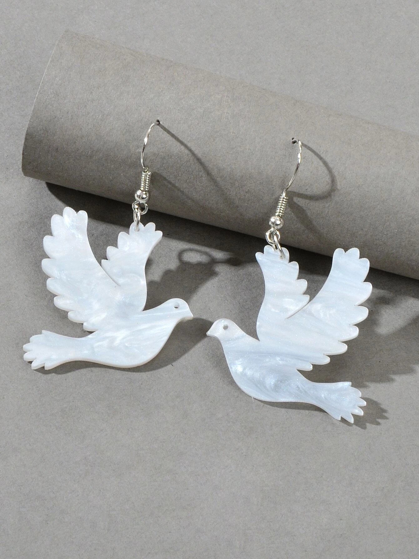 White on sale bird jewellery