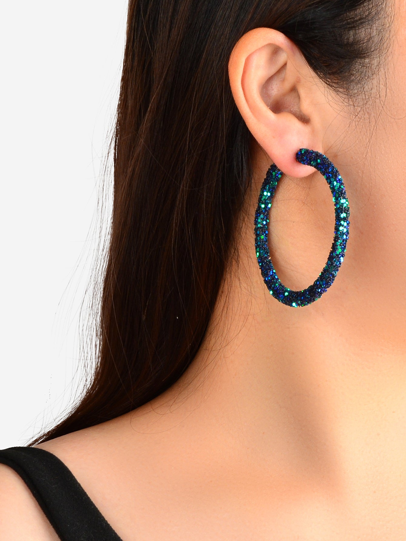 Green sales blue earrings