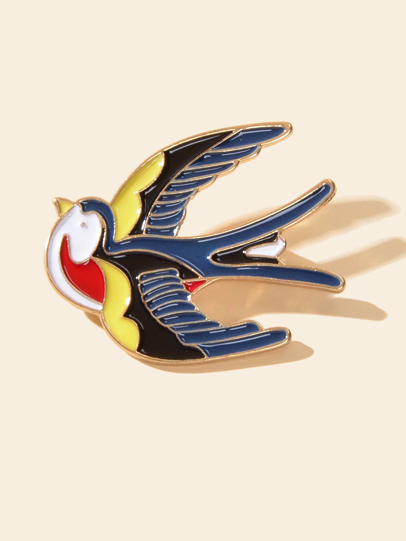 Cute Colourful Enamel Birds Brooch Pin Badges Lapel Pin Clothing Decor Accessory