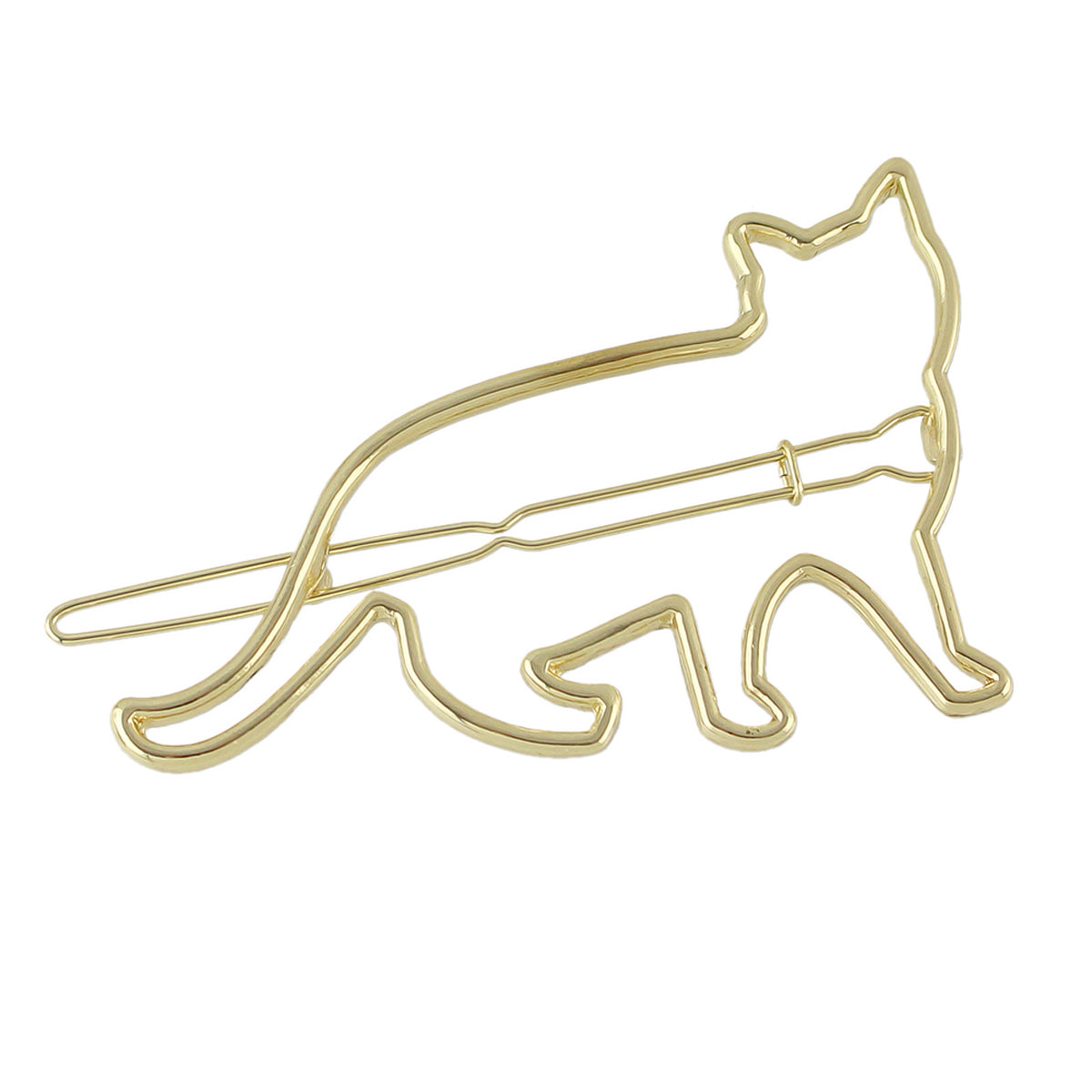 Hair Accessories Minimalist Gold Silver Metal Cat Hairgrips Hair Clips Hairpin