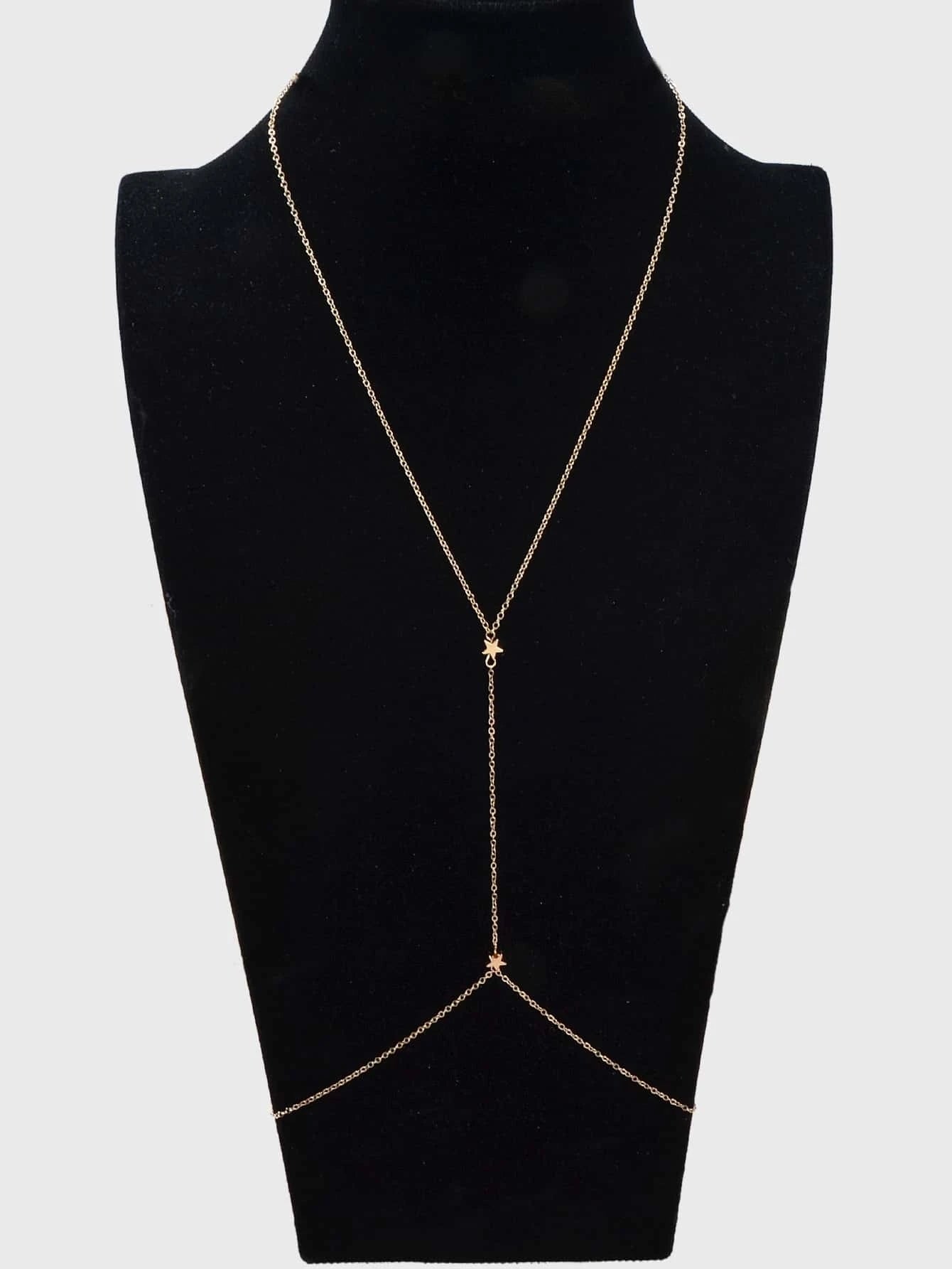 Sexy Belly Chain Star Gold Silver Waist Link Body Chain Belly Necklce Jewellery