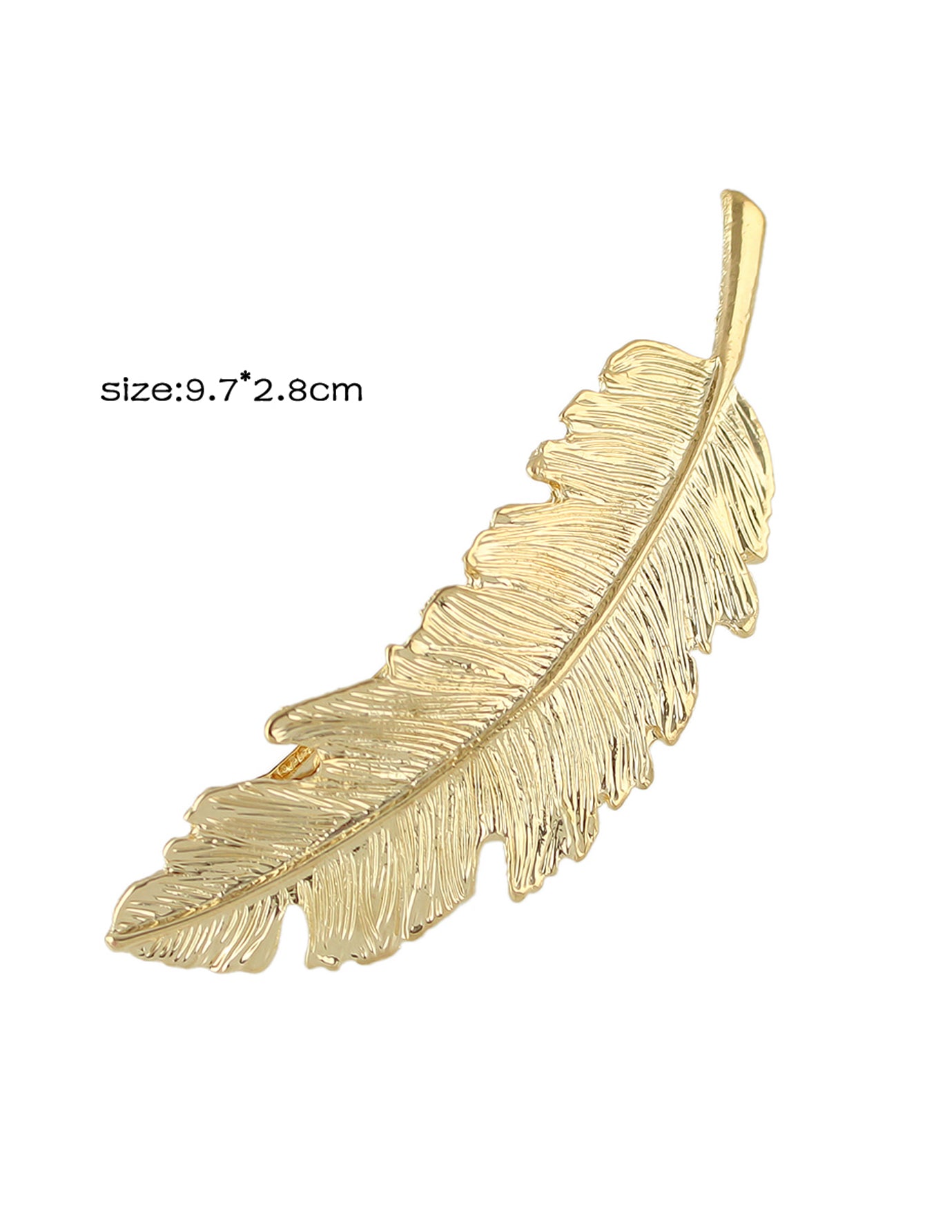 Hair Accessories Gold Silver Feather Metal Hairgrips Hair Clips Hair Barrettes