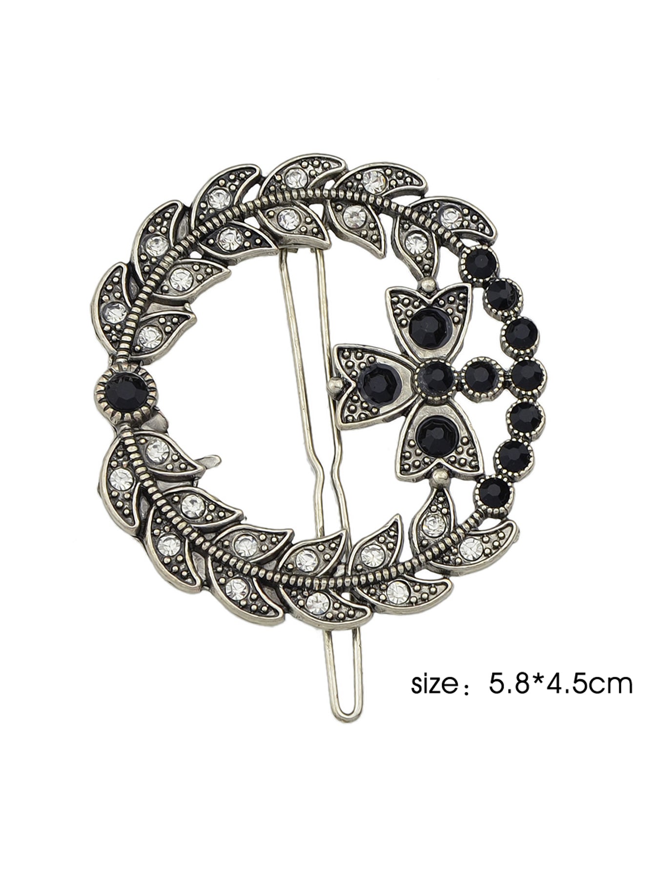 Ethnic Hair Accessories Antique Silver Wreath Hairgrips Hair Clips Hair Barrette