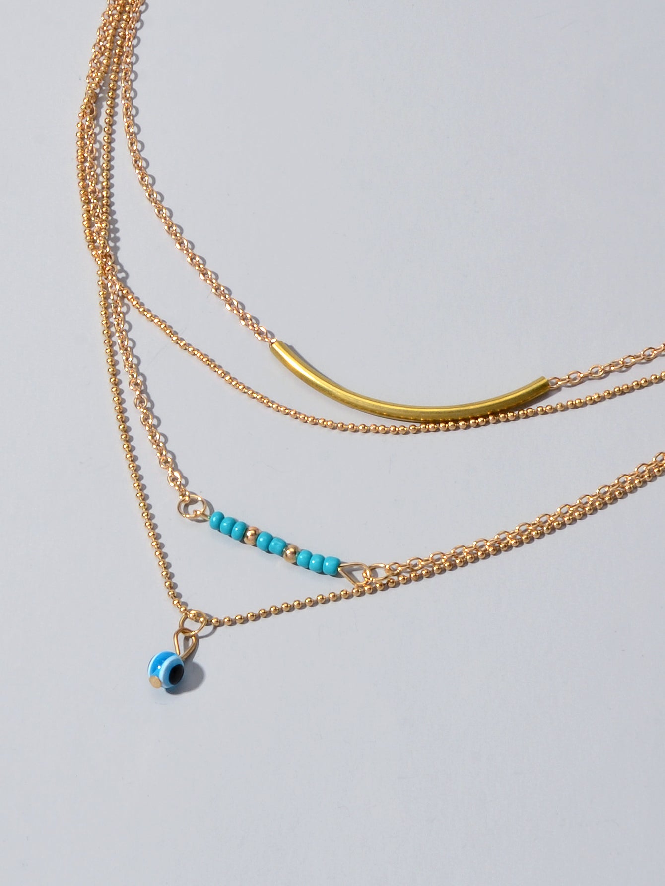 Blue on sale gold chain