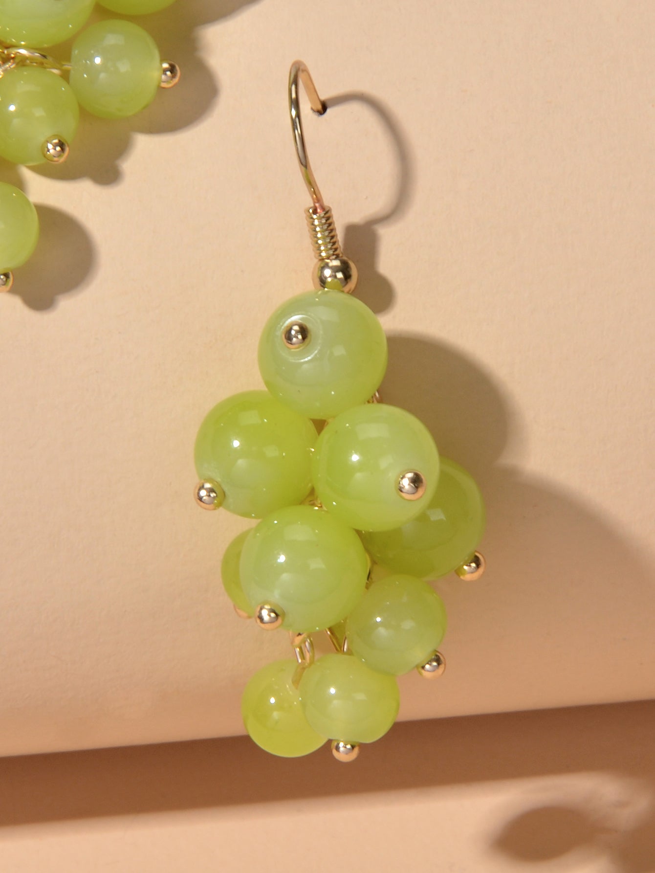 Drop Dangle Handmade Grape Cluster Earrings Colorful Cute Fruit Hook Eardrop