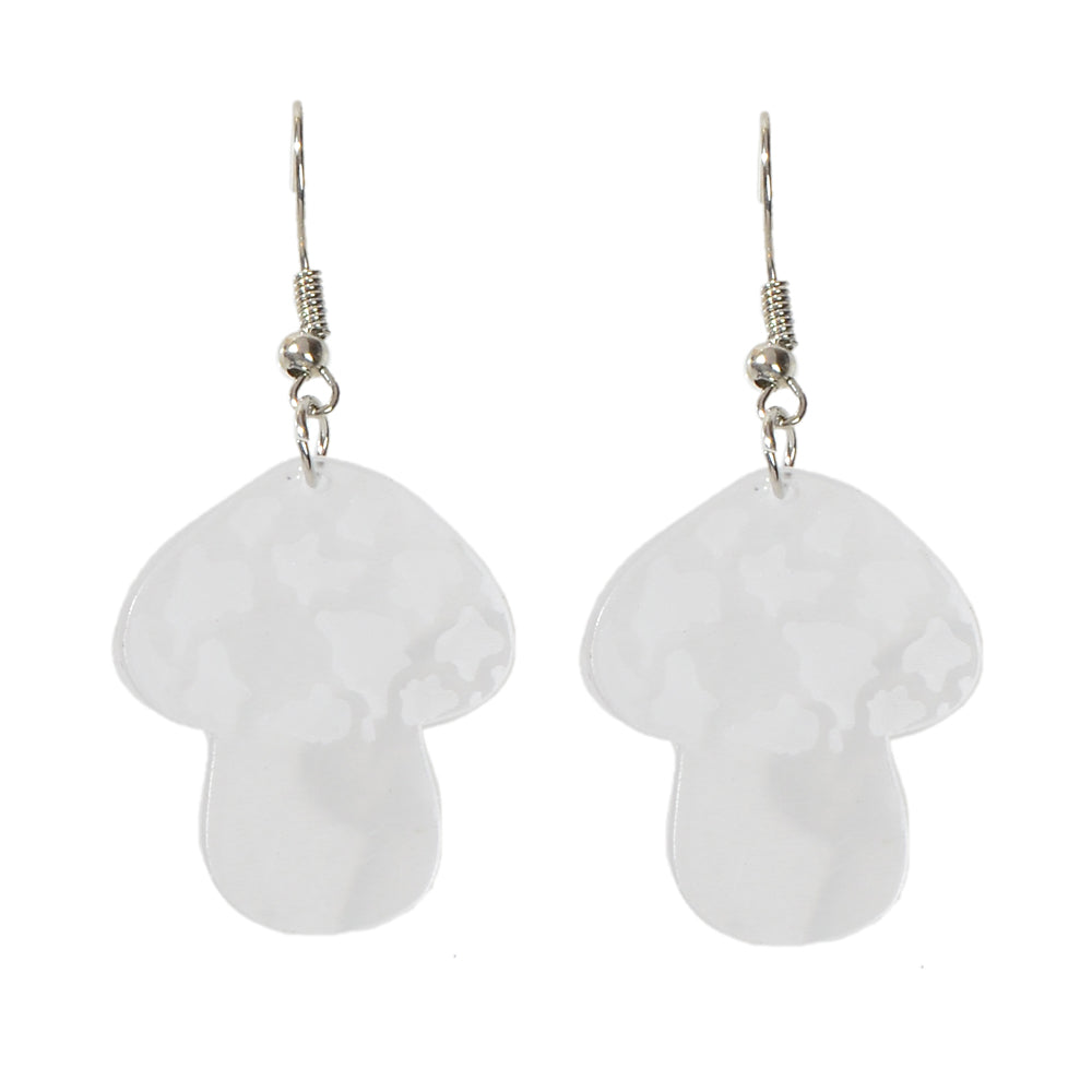 Lovely Jewellery Transparent Acrylic Mushroom Drop Earrings Women Accessories