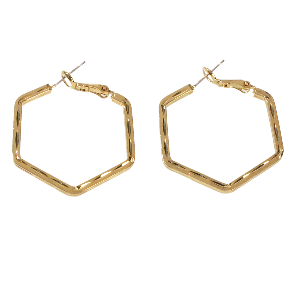 Minimalist Gold Silver Geometric Hoop Earrings Statement Ladies Accessories Gift