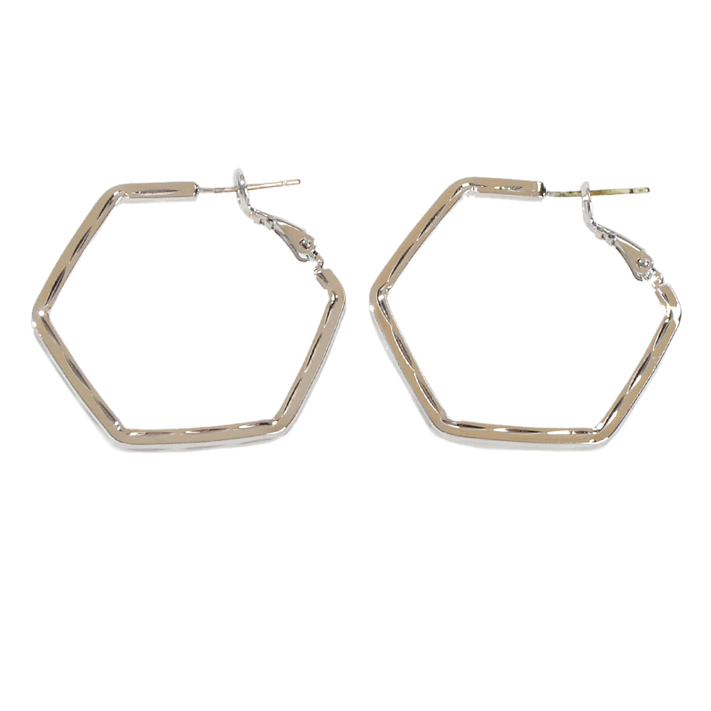 Minimalist Gold Silver Geometric Hoop Earrings Statement Ladies Accessories Gift