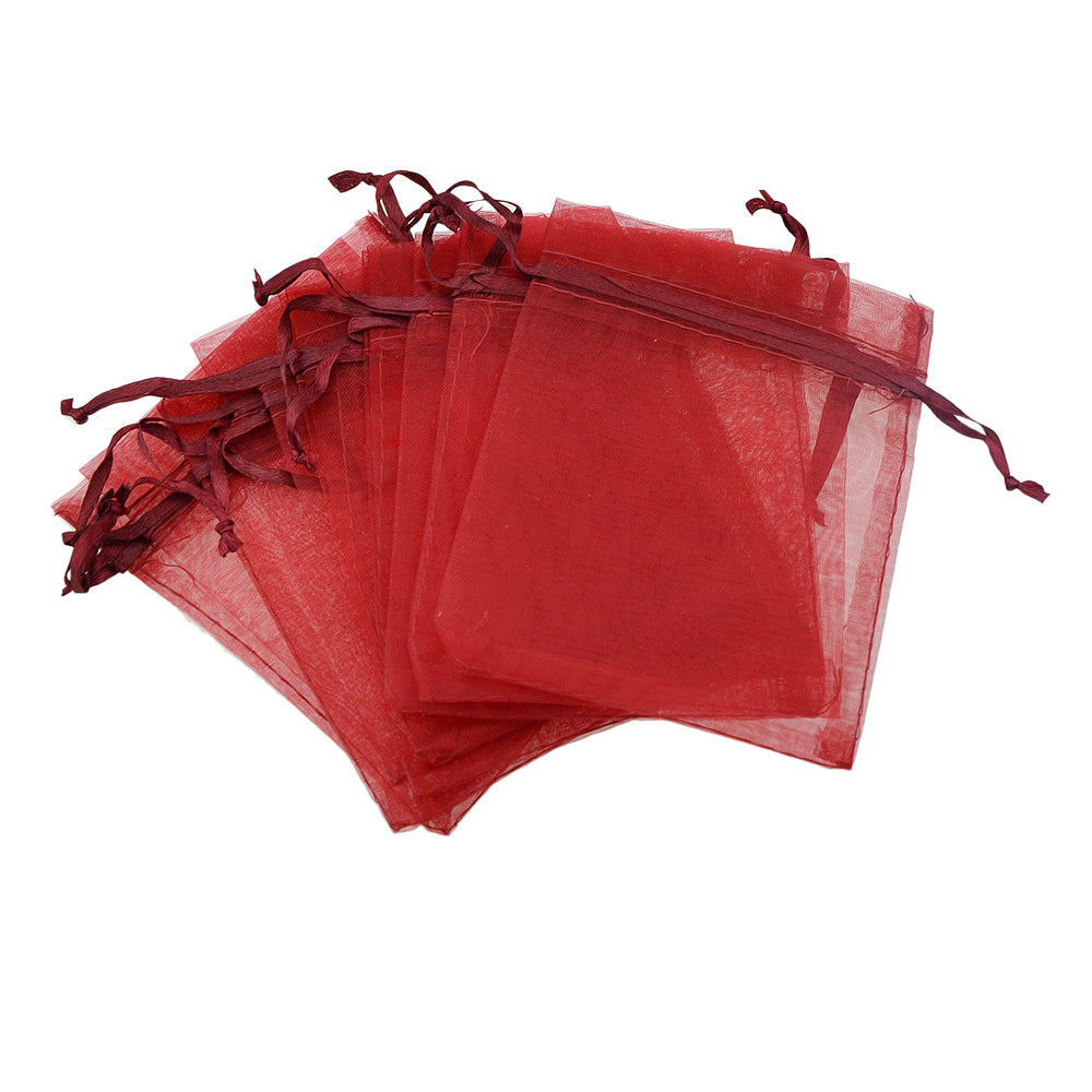 10pcs/set Organza Jewellery Gift Pouch Candy Pouch Drawstring Wedding Favour Bag