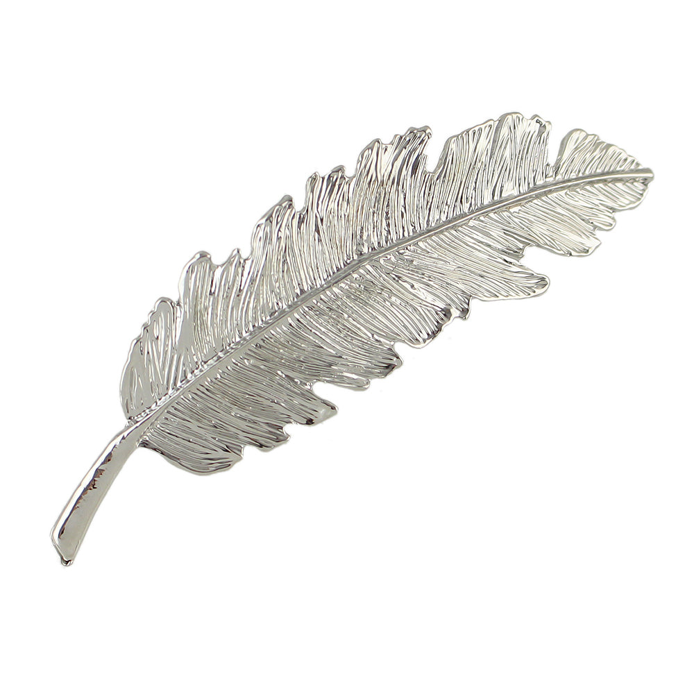 Hair Accessories Gold Silver Feather Metal Hairgrips Hair Clips Hair Barrettes