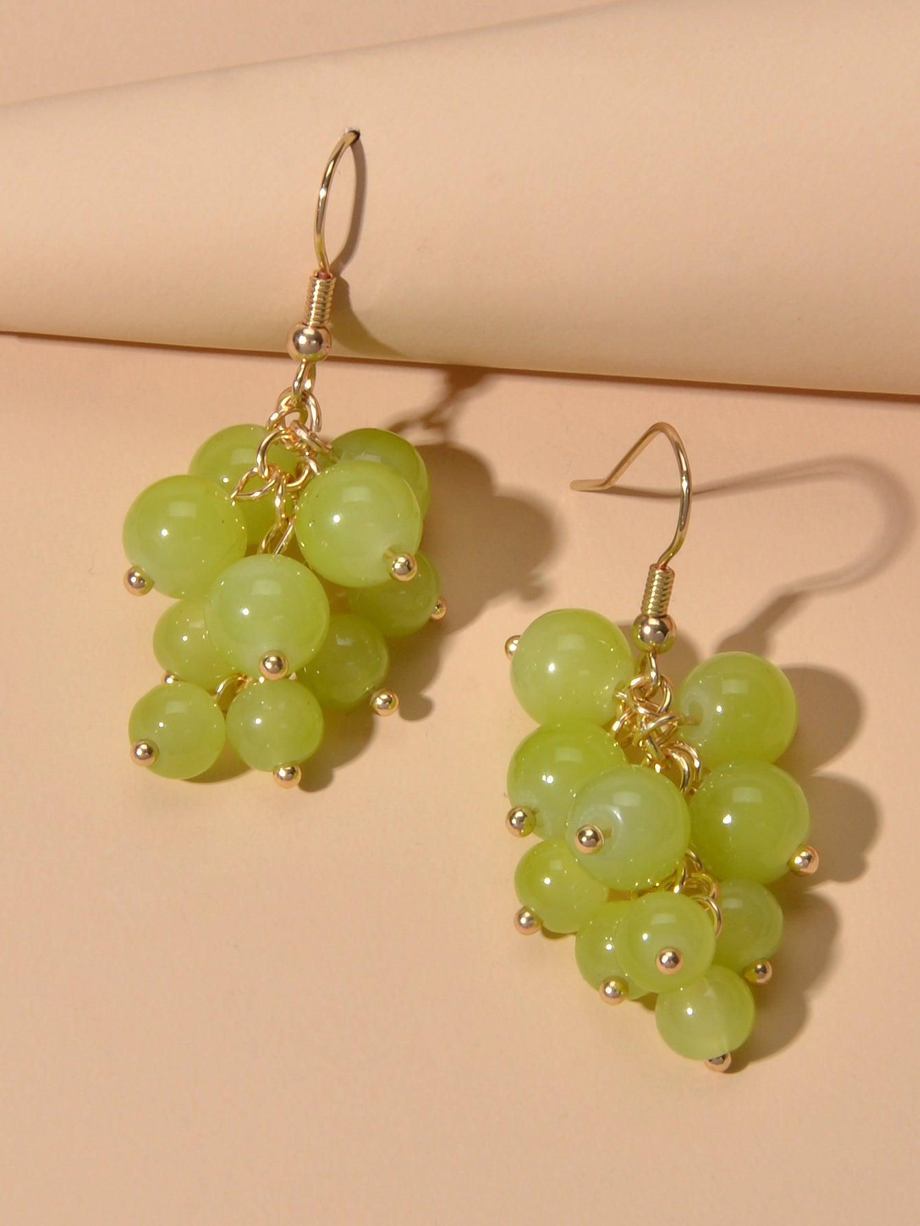 Drop Dangle Handmade Grape Cluster Earrings Colorful Cute Fruit Hook Eardrop