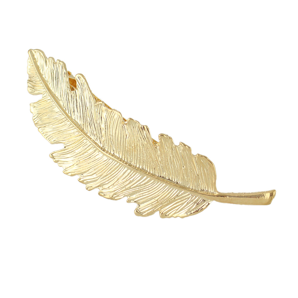 Hair Accessories Gold Silver Feather Metal Hairgrips Hair Clips Hair Barrettes